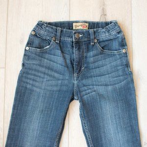 Wrangler Boys Blue Jeans with Faded Detailing